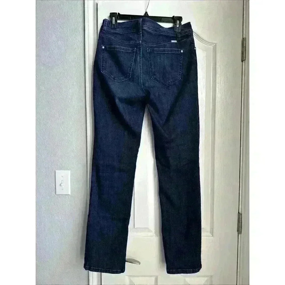 INC Straight Leg Regular Fit Women Dark Wash Blue Size 4 Jeans - Picture 3 of 4